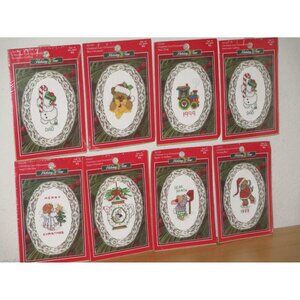 Christmas Cross Mini  Stitch Ornament Pictures Bear Train Snowman Wholesale Lot